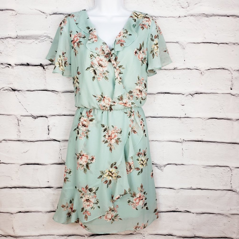 Maurices Ruffle Collar Summer Dress Sz M